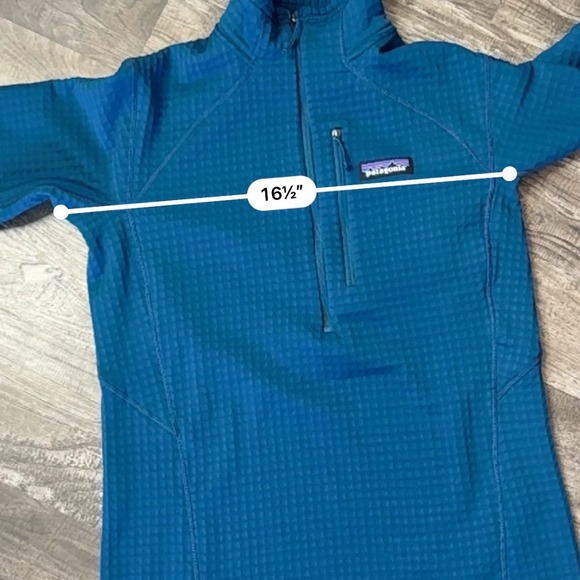 Patagonia R1 Pullover Fleece Jacket Lightweight Quarter Zip Blue Women's… - Picture 9 of 11